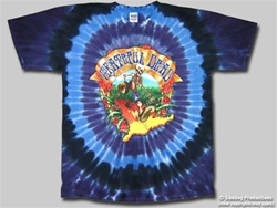 3XL Walking Coast to Coast Grateful Dead tie dye t-shirt