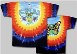 4XL Butterfly Bears Grateful Dead tie dye t-shirt