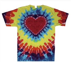 4XL Heart tie dye t-shirt
