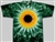 Green Sunflower tie dye t-shirt.