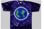 3XL Earth tie dye t-shirt, Big world tie dye shirt, Big Man Hippie shirt, Globe tie dye shirt, Plus size tie dye shirt