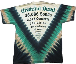 4XL Grateful Dead Countdown tie dye shirt
