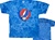 Steal Your Face Blue Crinkle tie dye shirt