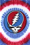 Grateful Dead Steal Your Face red, white and blue wall tapestry