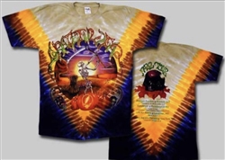 Fall Tour Grateful Dead Harvester tie dye t-shirt