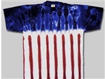 kids tie dye t-shirt, American Flag.  The tie dye shirts are not fade away, pre-shunk t-shirts.  USA Flag tie dye t-shirt.  US Flag tie dye shirt.  4th of July tie dye t-shirt.