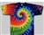 kids tie dye rainbow t-shirt.  The tie dyes are not fade away, pre-shunk t-shirts
