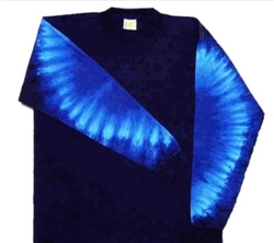 Sapphire tie dye long sleeve t-shirt