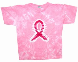 Pink Breast Cancer Ribbon tie dye t-shirt, breast cancer t-shirt