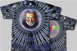 Jerry's Rose tie dye t-shirt, Jerry tie dye shirt, Jerry Garcia tie dye, The Grateful Dead Jerry Garcia shirt
