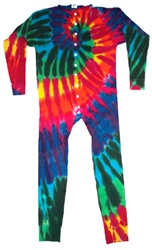 Extreme Rainbow swirl Union Suit or we like to call them one piece long john's