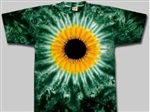 Green Sunflower tie dye t-shirt.