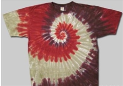 Canyon Red tie dye t-shirt