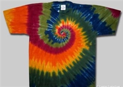 Nature's swirl tie dye shirt