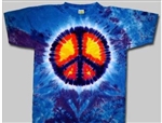 Peace sign tie dye t-shirt.