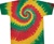 Sundog Rasta swirl tie dye t-shirt by allcollegestuff.com, Bob Marley Rasta tie dye shirt