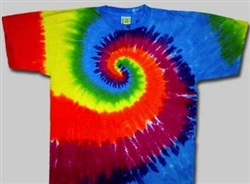 Adult tie dye t-shirt, awesome colorful tie dye t-shirt, hippie clothing